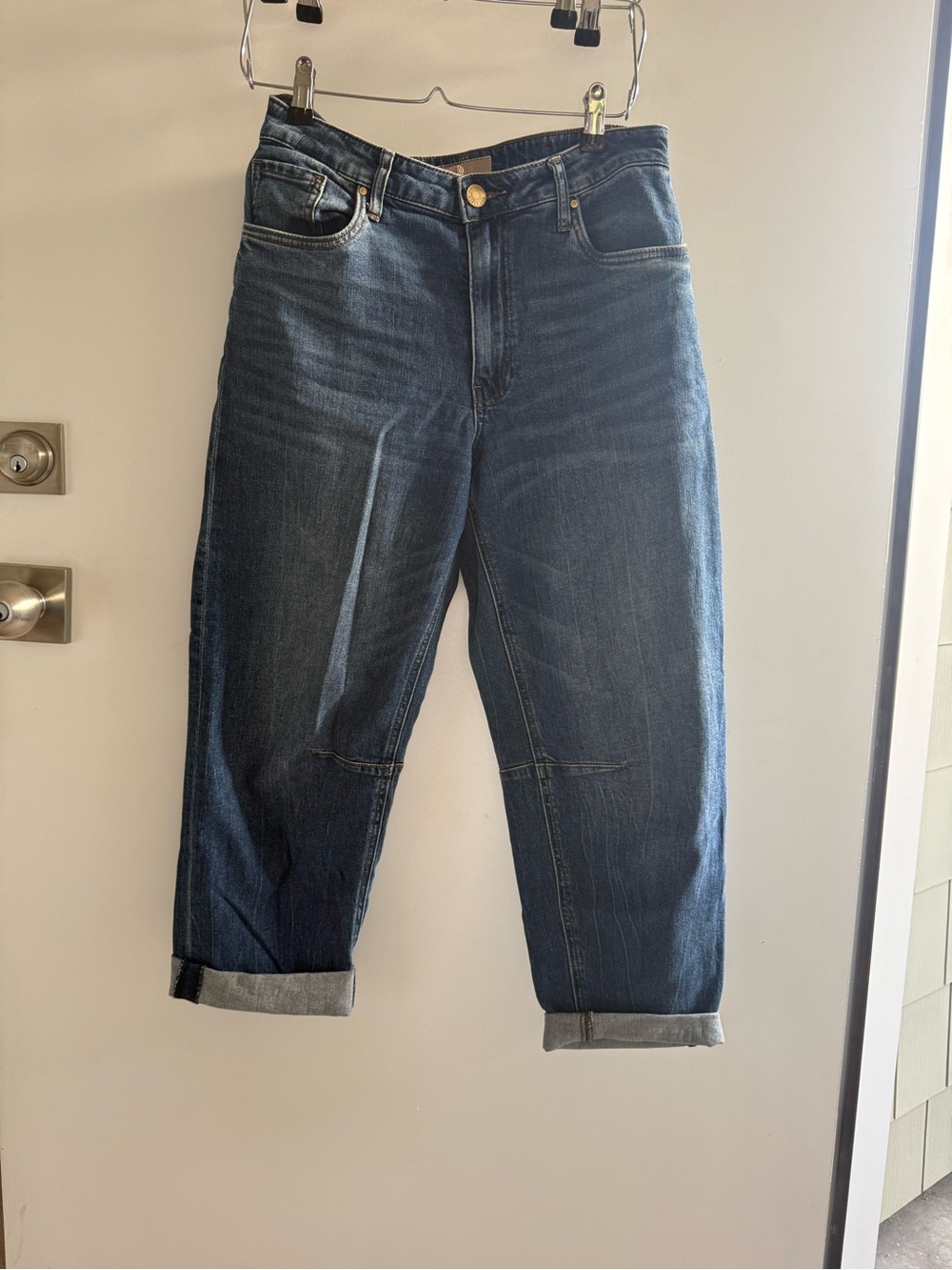 Barrel Jeans Kut from the Kloth Women's Dark Blue Relaxed Jeans